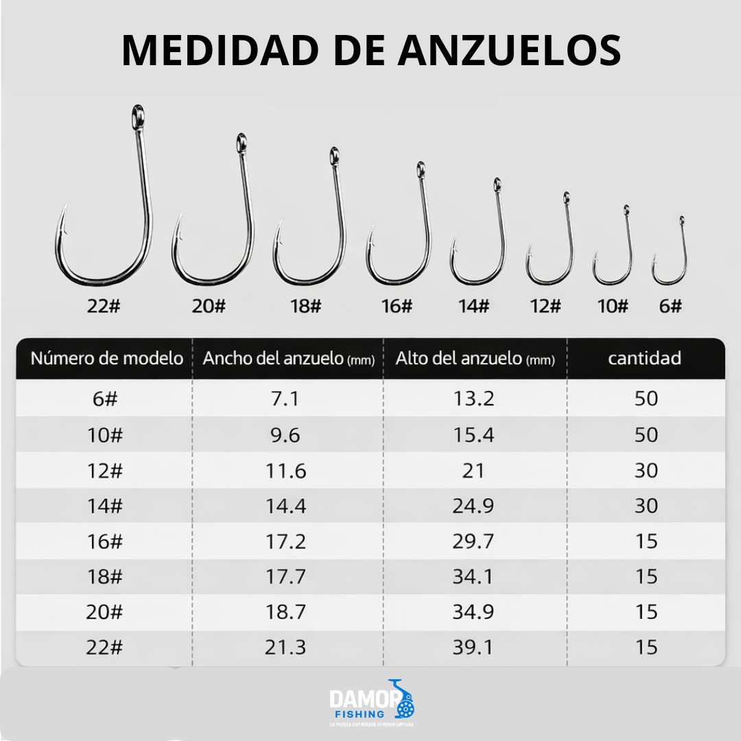 Set de Anzuelos de Acero Inoxidable - Imagen 5